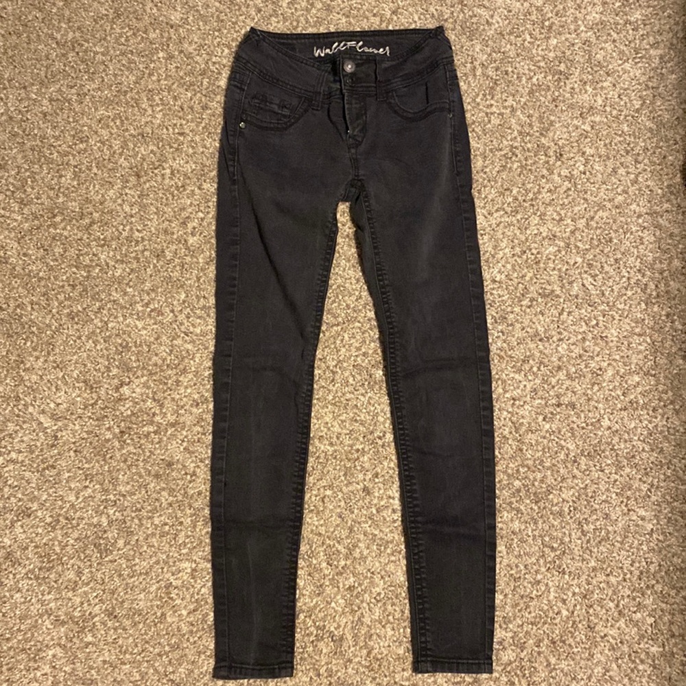 black wallflower skinny jeans size 1